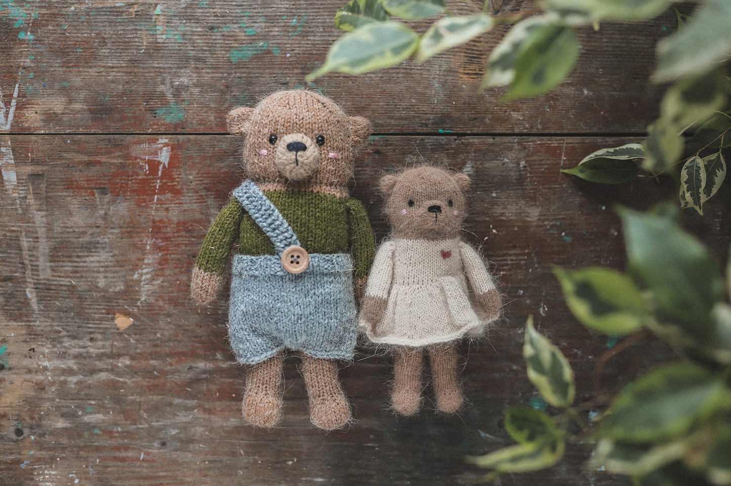 2 Cute Bears Knitting Pattern
